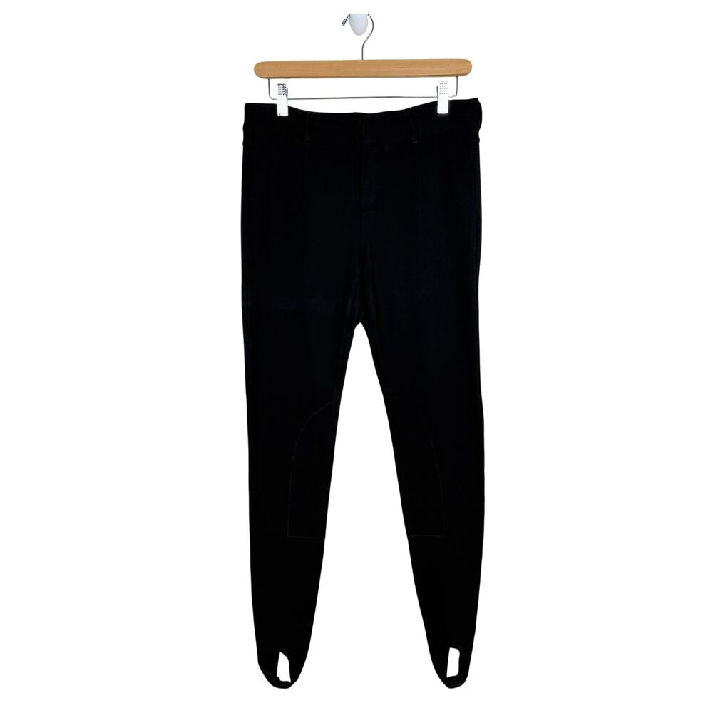 Vince Equestrian Stirrup Pants Black Low Rise Skinny Leggings Size 6 Stretch